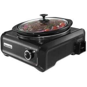 Crock-Pot Hook Up 3.5-quart Oval Slow Cooker (Black) - Used 1 Time EXCELLENT